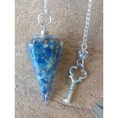 Orgonite Pendel Lapis Lazuli en Koper Orgonite Pendel Lapis Lazuli en Koper